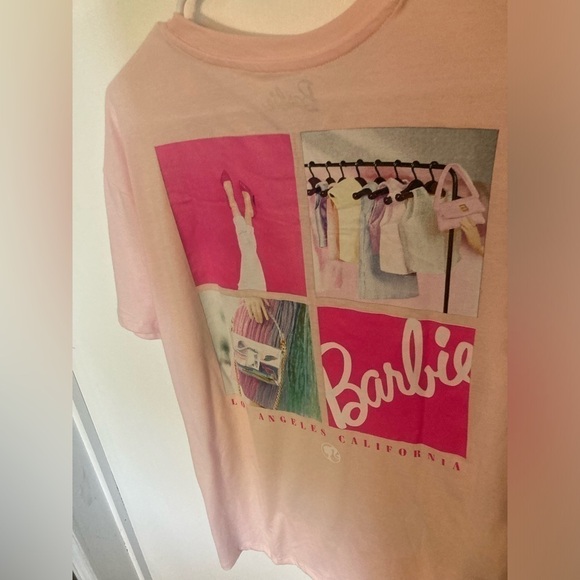 Barbie short sleeve shirt in size Large. Graphics on front & back of shirt. NWT - Picture 4 of 5